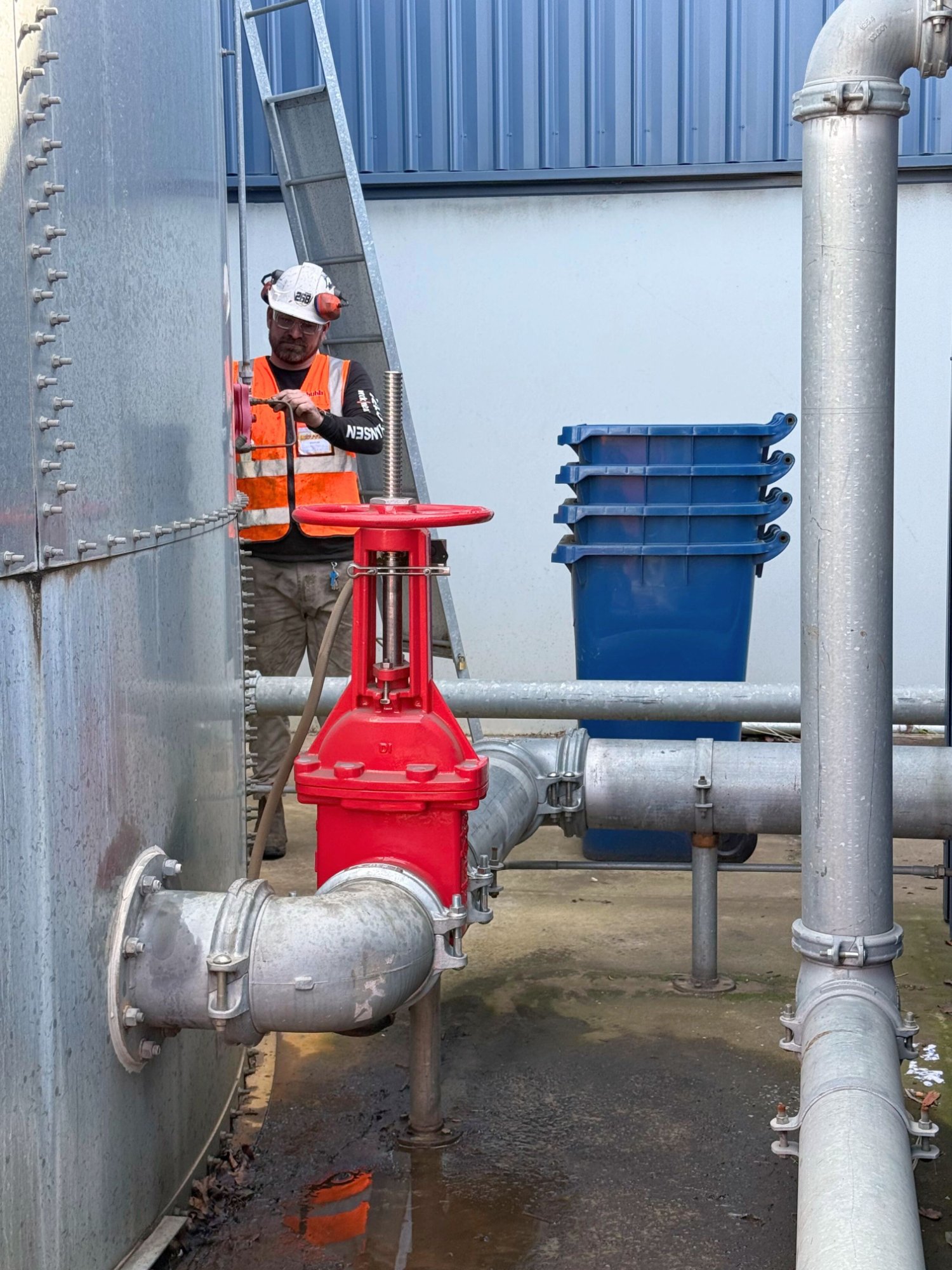 Gas suppression system servicing
